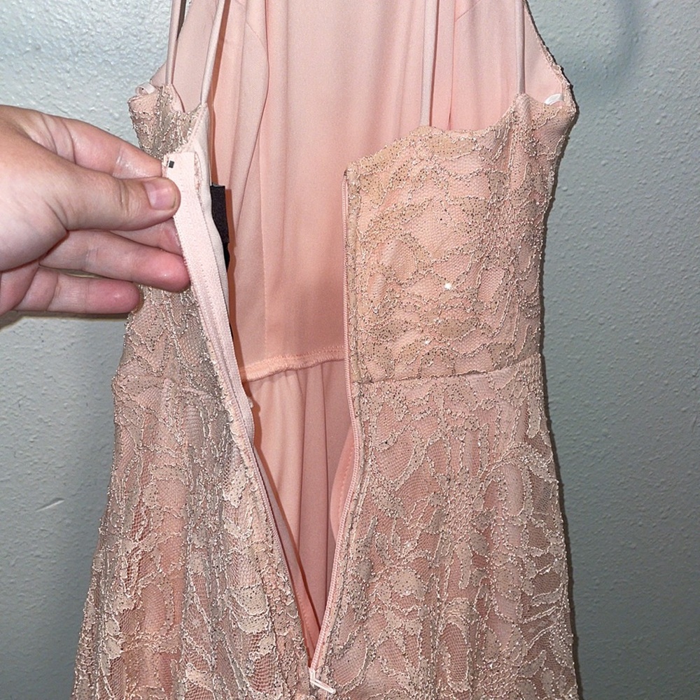 Camille La Vie Sequin Formal Pink Dress Size 1/2 - Picture 10 of 12